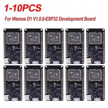 1-10 Бр. За Wemos D1 V1.0.0-Такса за разработка на ESP32 500mA WiFi и Bluetooth-модул Съвместим USB 5v/3,7 В, захранвани от литиева батерия