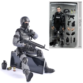 1/6 BJD Набор от фигури на SWAT Team Man Army Войници на специалните сили, военни, са подбрани кукла с оръжие, миниатюрна играчка за момче