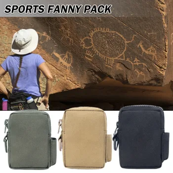 1 бр. туристическа универсална чанта тактическа към колана си, многофункционална чанта за мини-инструмент за риболов, джобни аксесоари