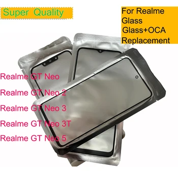 10 бр./лот За Realme GT Neo 2 3 3T 5 Лентата с докосване на екрана на Предното Външно Стъкло За Realme GT Neo 5 LCD обектив С Подмяна на OCA