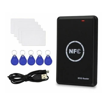 125 khz 13,56 Mhz RFID копирна Машина Ксерокс Cloner Ключодържател NFC Смарт карта T5577 UID Четец Писател Криптирана Програмист Етикета на Достъп