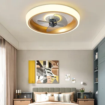 2023 Нов скандинавски прост вентилатор на тавана, лампа за детска спални, led плафониери, творчески вентилатор за всекидневната, лампата за кабинета