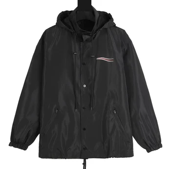 2023, новата есенно-зимна класически мъжки штормовая яке с принтом Cola Wave, яке от висок клас, модерни улични дамски ежедневни якета