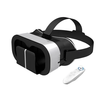 3D Очила VR Слушалки с Регулируема HD Телефон Универсален Подарък за Дома Виртуална Реалност С Контролер Филми, Видеоигри Защита на очите