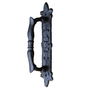 4X Европейски ретро дръжки на вратите от ковано желязо за градината/двора, за украса на дръжката на вратата за домашни Врати
