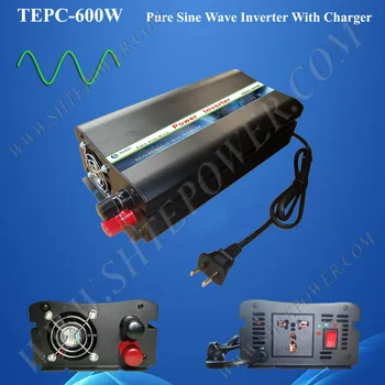 600 W инвертор със зарядно устройство автономен инвертор с чиста синусна вълна от безплатна доставка на постоянен ток в променлив