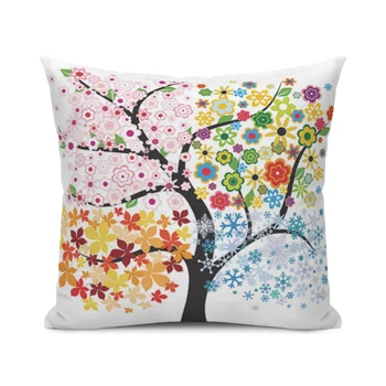 Colorful-Tree-Printing-Decorative-Pillowcase-Colorful-Tree-Pillow-Case-Tree-Pattern-Pillow-Cover-45-45CM-Pillowcases