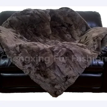CX-D-66B 130X150 Луксозен правоъгълен космат килим от заек Рекс, подложка за седалката, кожа, лесен пухкав мека подложка за домашен декор