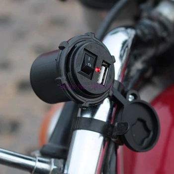 DHL или FedEx 200 бр. чисто нов мотор Водоустойчив USB зарядно устройство адаптер за Електрически велосипеди на волана Порт захранване за мобилен телефон, gps