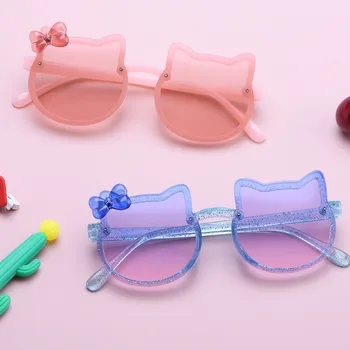 Fashion слънчеви очила с анимационни коте за деца, момчета и момичета, детски очила Ourdoor със защита UV400