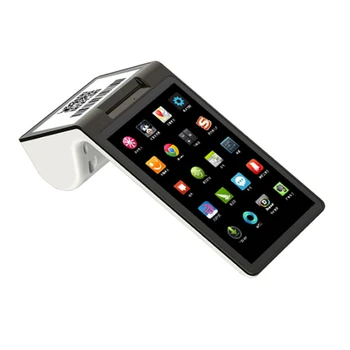 HSPOS 7-инчов преносим PDA Android Pos-терминал с принтер и Bluetooth, wifi, камера за сканиране на баркодове 1D 2D