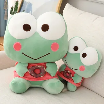 Keroro Възглавници-жаба с големи очи, японската плюшен възглавници-поничка от аниме, Манга, мека детска играчка за подарък