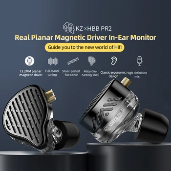 KZ PR2 Мониторные ушите, ушите С Плосък Двигател, Шумоподавляющая Спортни слушалки 3,5 мм Plug Без / С микрофон