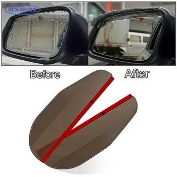 OEMASSIVE 2 елемента Огледало за обратно виждане Защита от дъжд за вежди козирка Водоустойчив Подобрява видимостта С антирефлексно покритие Безопасен за автомобил suv камион
