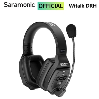 Saramonic WiTalk DRH Микрофон за Дистанционно Слушалки с две уши за Witalk 1,9 Ghz 400 м Полнодуплексная Безжична Система за вътрешна комуникация с Микрофон