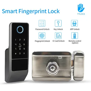 VD08 Външен водоустойчив кодекс заключване с бича глава TT-lock Smart Fingerprint Lock APP за отваряне на врати