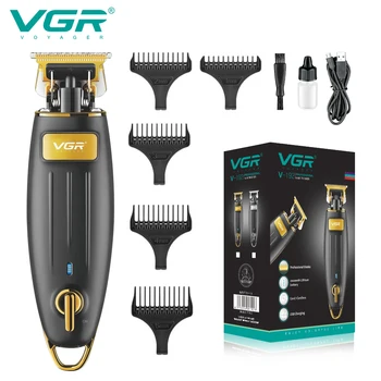 VGR Машина за подстригване на коса, Тример за оформяне на брада, машина за подстригване на коса, безжична електрическа машинка за подстригване мъже, акумулаторна батерия V-192