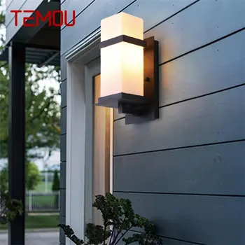 · Външни стенни аплици TEMOU, класически лампа, водоустойчива IP65 led за къщи, вили