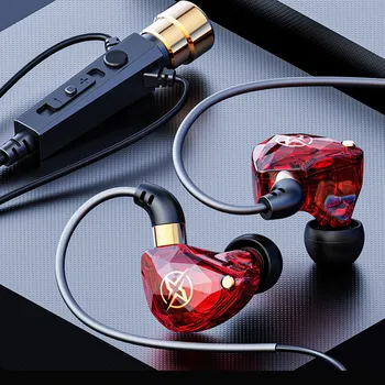 Безплатна доставка, Жични слушалки 3,5 мм С микрофон, слушалки слушалки за стрийминг караоке Vedio, слушалки за мобилни телефони