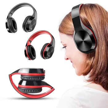 Безплатна доставка на стоки Безжична слушалка T5 Bluetooth слушалка с тежки бас, спортна и детска слушалки, слушалки за телефон Ps4, PC, лаптоп