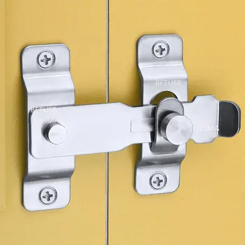 Вратата се обтегач, заключване на плъзгащи врати, ключалки и врата от неръждаема стомана, флип-надолу се затвори, защитен врата болт за заключване-капаче за тежки условия на работа
