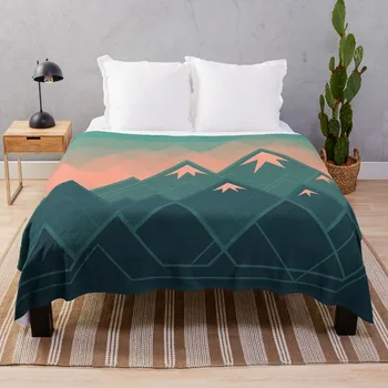 Геометрични планината, полинезийски дизайн, Улично носимое одеяло с цип
