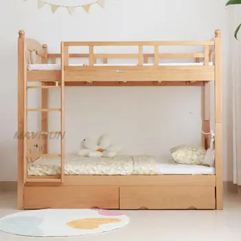 Двуетажно легло от германския бук, Детско обзавеждане, Легло-стълба в японски Стил, Защита на околната среда, Силна Комбинация