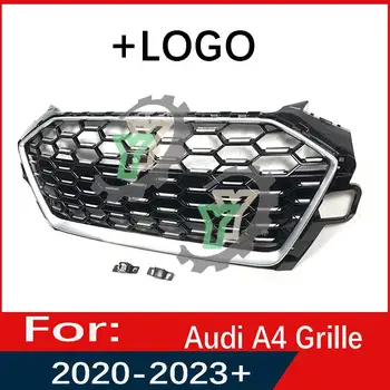 За Audi A4 2020 2021 2022 2023 Решетка на предната броня на автомобила Централна панел за полагане на горната решетка (променен за стил S4)