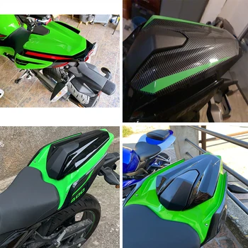 Задни Обтекател на Задната Седалка на Мотоциклет, Капачка на Капака на двигателя За 2018 2019 2020 2021-2023 Kawasaki Ninja 400 250 EX400 Z400, Зелен въглеродни влакна