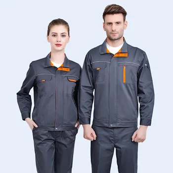 Комплект работни облекла за мъже и Жени, пролет-есен, Влагоотводящий гащеризон за сервиз за ремонт на машини, Износостойкая здрава униформи