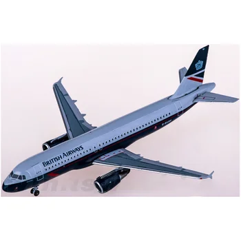 Леене под налягане в мащаб 1:400, имитация на British Airways A320, колекция от модели на самолети от метална сплав, за декорация, подарък