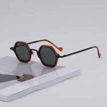 Маркови дизайнерски квадратни слънчеви очила, дамски реколта ретро Слънчеви очила в малка рамка, Дамска мода, луксозни мулти фасетиран слънчеви очила De Sol