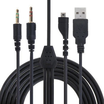 Меки трайни USB слушалки G5AA, микрофонные кабели, здрава жица от PVC за слушалки SteelSeries Arctis 3 5 7 Pro