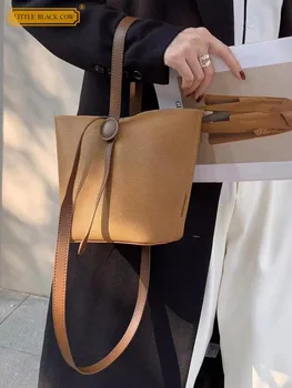 Модерна дамска чанта от спилка от волска кожа, чанта-тоут, офис дамски Ежедневни Чанта на рамо, цвят съставна чанта с ламперия