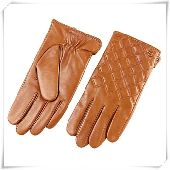Модни дамски ръкавици от естествена кожа, зимни минерални ръкавици от овча кожа на китката, женски обикновена ръкавици за шофиране възрастни