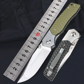 Нов Безплатен Вълк FW46 D2 Сгъваем Нож G10 Дръжка сачмен лагер, Къмпинг, Лов Кухня Джобен Оцеляване Открит Тактически Нож EDC