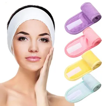 Нова дамски регулируема превръзка на главата за СПА-процедури, превръзка от неопрен за грим, превръзки за измиване на лицето, меки кърпи, аксесоари за грим на косата