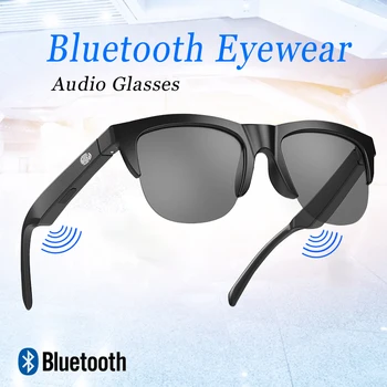 Нови точки F06 Smart Bluetooth 5.3, устойчиви на uv, стерео система с два високоговорителя, сензорни безжични слънчеви очила с високо качество на звука