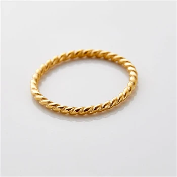 Обрат-пръстен Арабското минималистичное пръстен от неръждаема стомана с позлатени с 18 Карата, поп-пръстен, дамски бижута, подарък за Празник за нея, пръстен в стил пънк