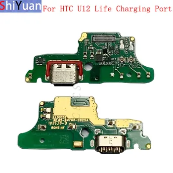 Оригинален USB порт за зареждане на съединителната платка, гъвкав кабел за HTC U12 Life, резервни части за зарядно устройство конектор