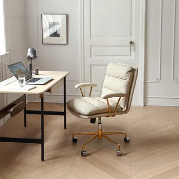 Офис столове в италиански стил, модерна творческа завъртане на стол с лифта, просто работно стол с облегалка, домашен компютърен стол, офис мебели