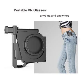 Пластмасови очила за виртуална реалност, филми, игри, комплекти очила за виртуална реалност, сгъваеми очила за виртуална реалност за Android /iOS