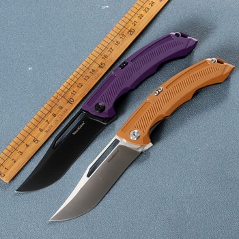 Портативен Сгъваем Нож от Стомана D2 G10 с Керамично подшипником, Походный Тактически Многофункционален Инструмент EDC
