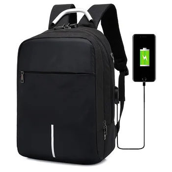 Раница за пътуване с USB зареждане, женски раница с голям капацитет, бизнес чанти за студенти, училищни чанти на рамо, анти-кражба на чанта, мъжка раница за лаптоп