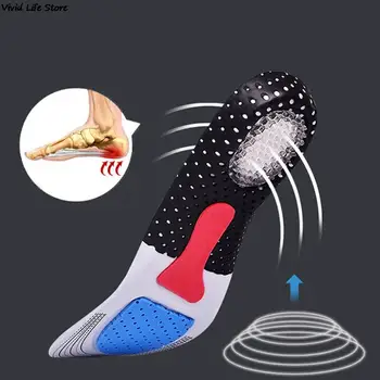 Режещи силиконови стелки за обувки свободен размер, мъжки и дамски ортопедични супинатор, спортна уплътнение за обувки, мека възглавница-подложка за бягане