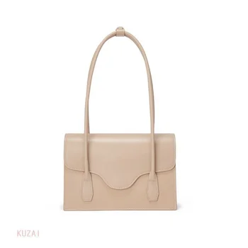 Ретро Однотонная луксозна дамска чанта-тоут, дизайнерски чанти от естествена кожа, дамски чанта през рамо, чанта под мишниците