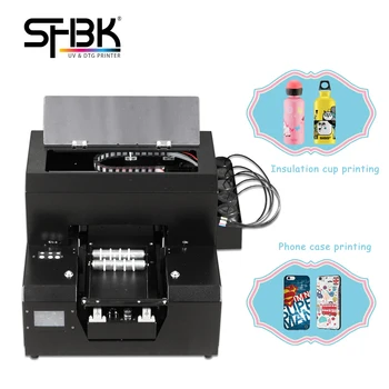 Сачмен принтер формат А3/А4 мастилено-струйни с UV-led система за охлаждане е оборудван с печатащи глави Epson DX5 за печат калъфи за мобилни телефони/бутилки