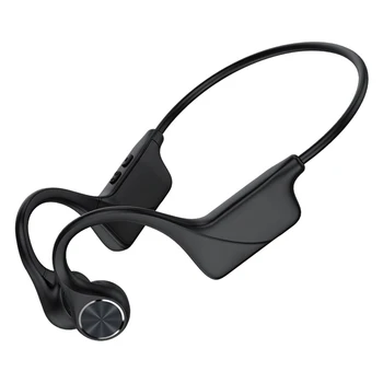 Слушалки DG06 с костна проводимост, безжични слушалки Bluetooth 5,0, спортна слушалки за активна почивка, IP56, водоустойчив високоговорител с микрофон