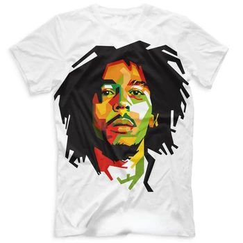 Тениска Bos Marley с Флага Rasta, Реге, Ямайка, Страхотна Дизайнерска тениска с графичен Дизайн, Дамски, Мъжки Модни Блузи с Къс ръкав, Ropa Hombre Camisetas