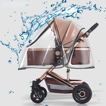 Универсален дъждобран за детска количка, преносим универсална водоустойчива дъждобран за детска количка, аксесоари за детски колички